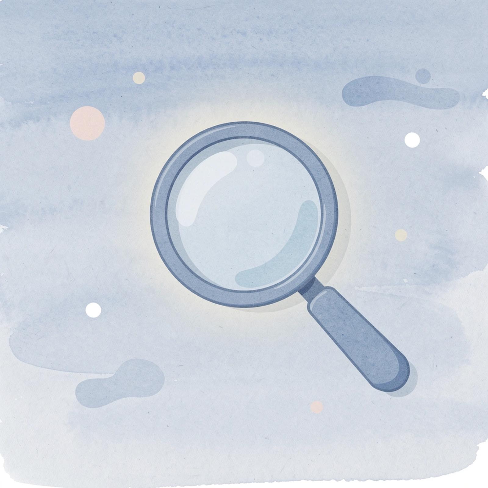 Magnifying glass icon representing careful evaluation of platforms