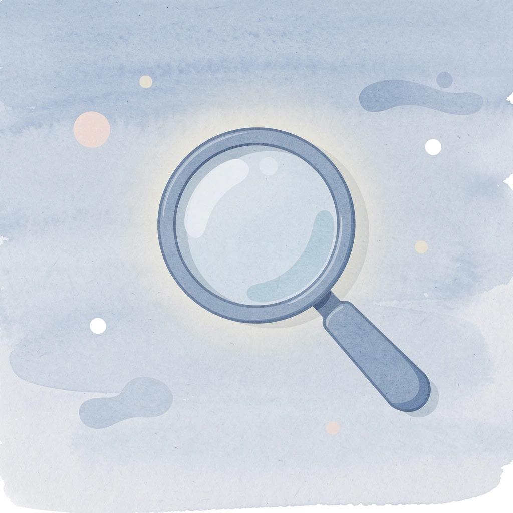 Magnifying glass icon representing careful evaluation of platforms