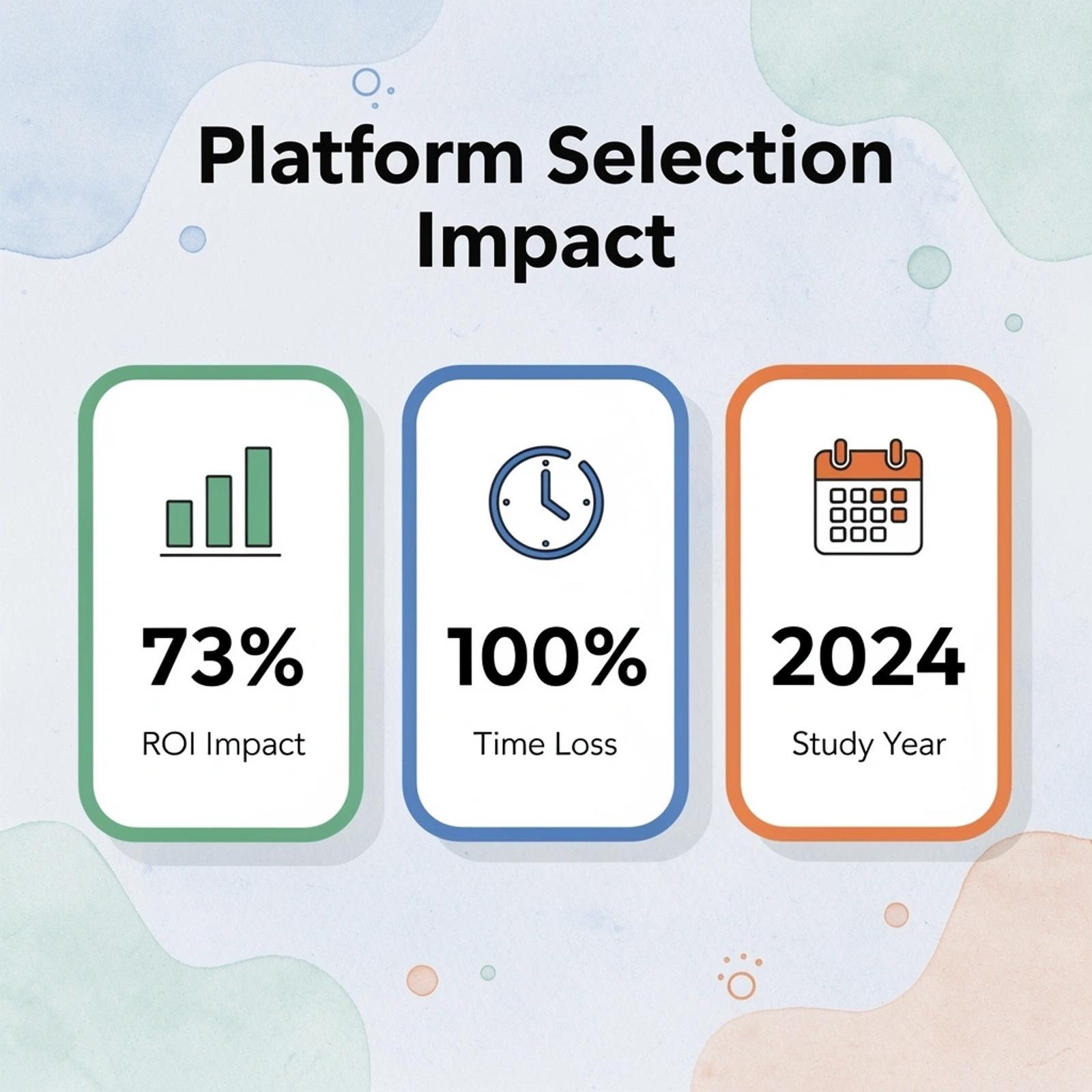 Statistics showing the impact of wrong platform selection on marketing campaigns