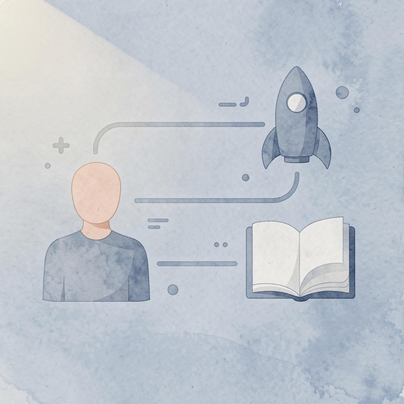 Icon showing transition from individual partnerships to systematic approach