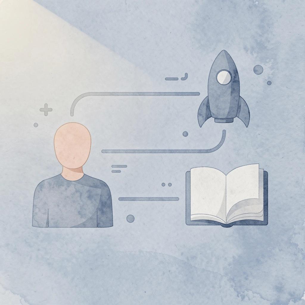 Icon showing transition from individual partnerships to systematic approach