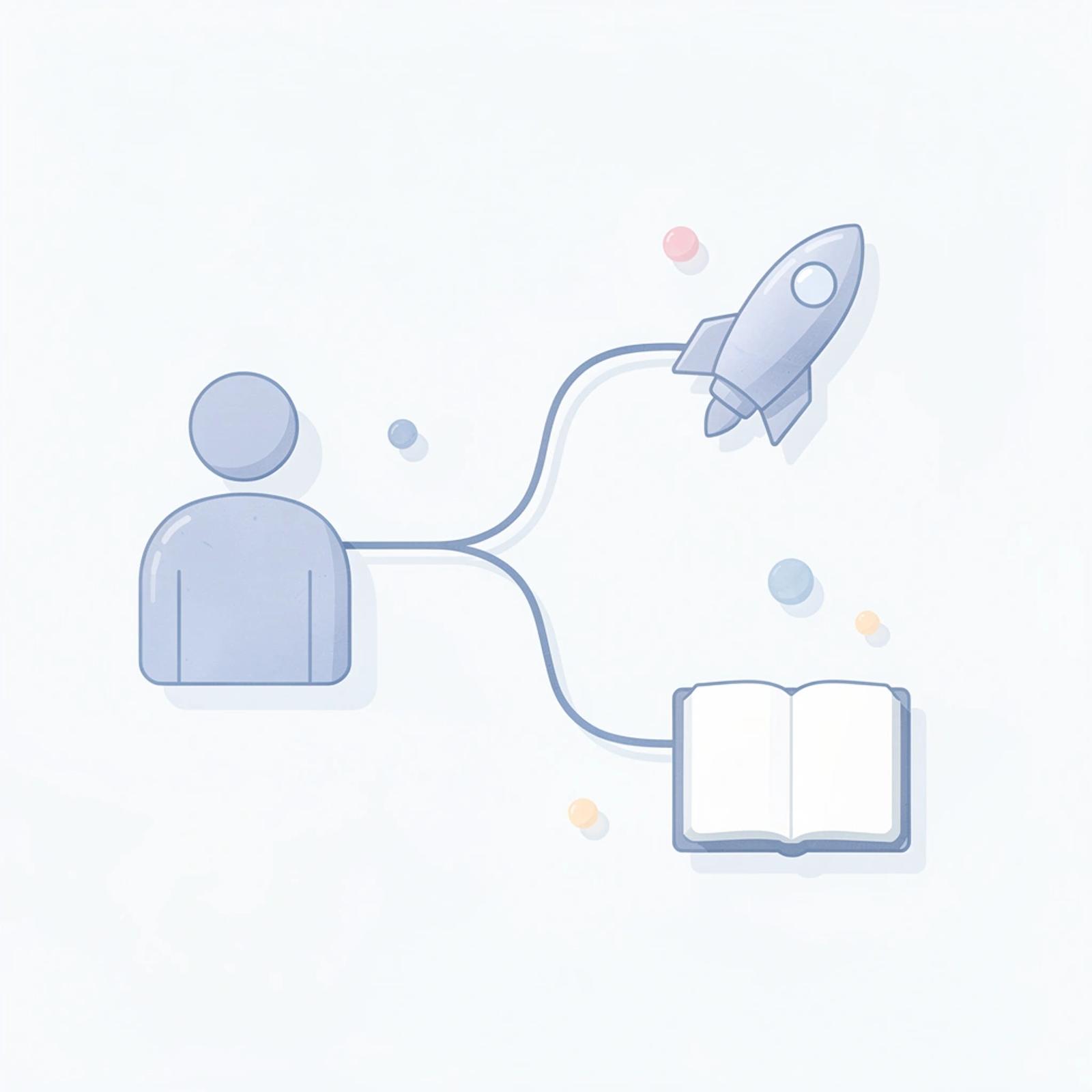 Icon showing transition from traditional to performance-based creator marketing