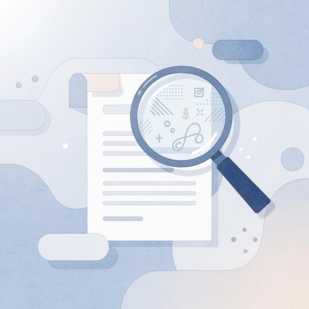 Scene of a magnifying glass examining a profile, representing brand vetting of influencers