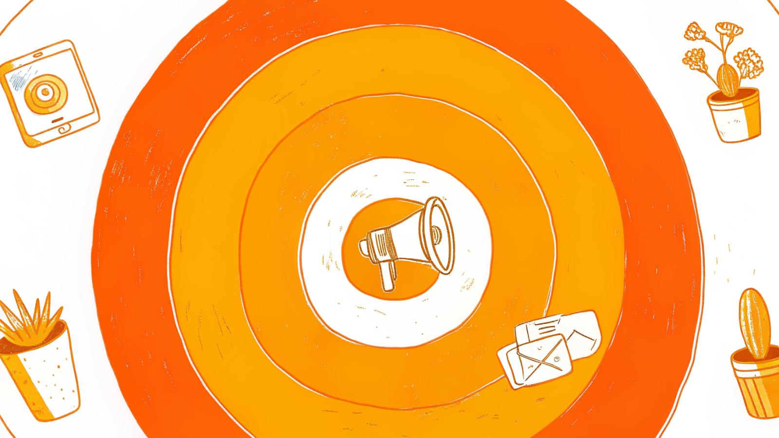 three-tier content stack target showing production, distribution, and accountability rings