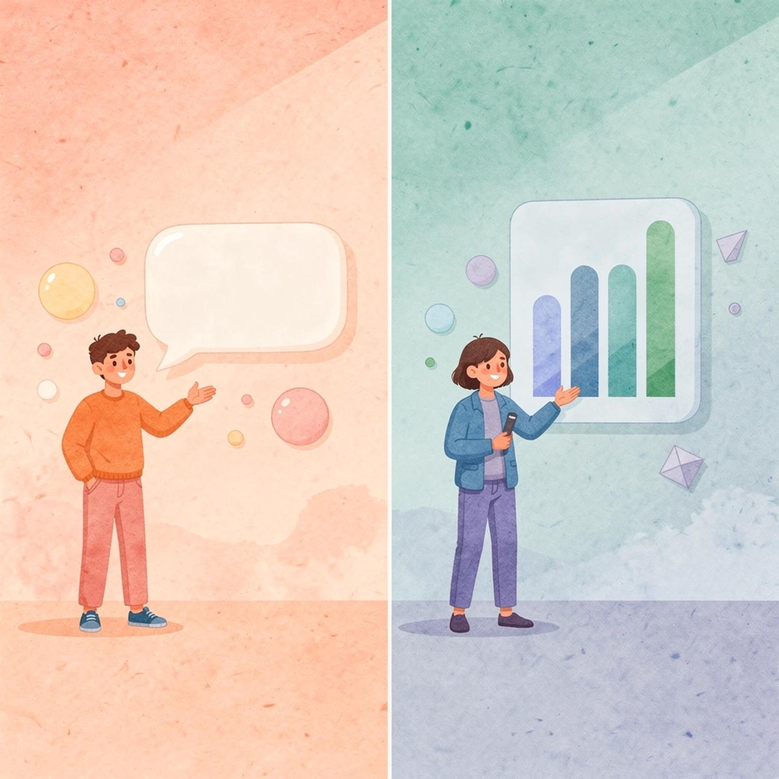 Split scene showing manual campaign management versus automated marketplace approach