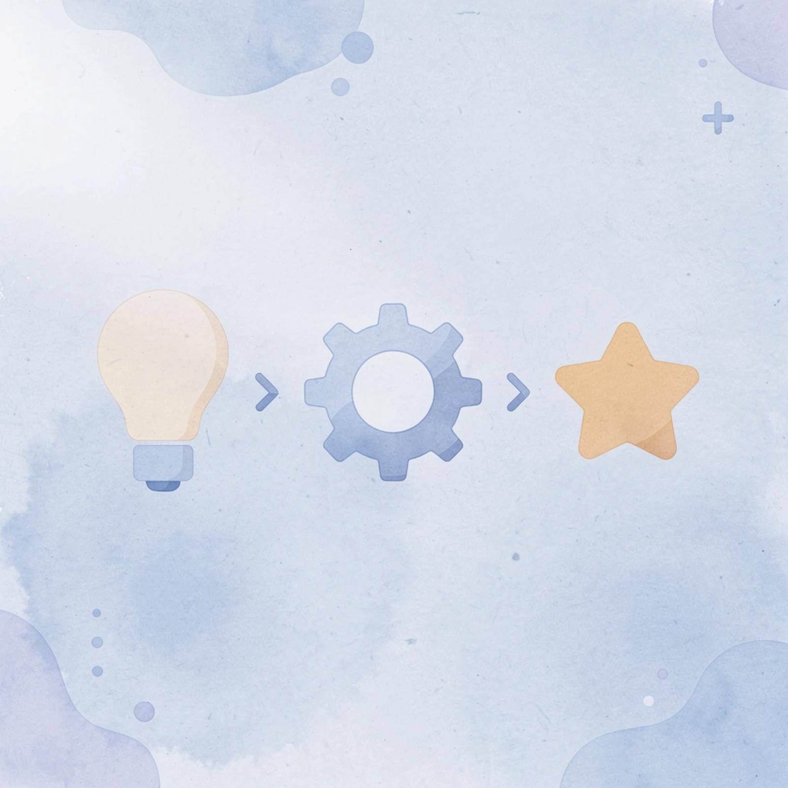 Three icons showing campaign launch, performance tracking, and automation