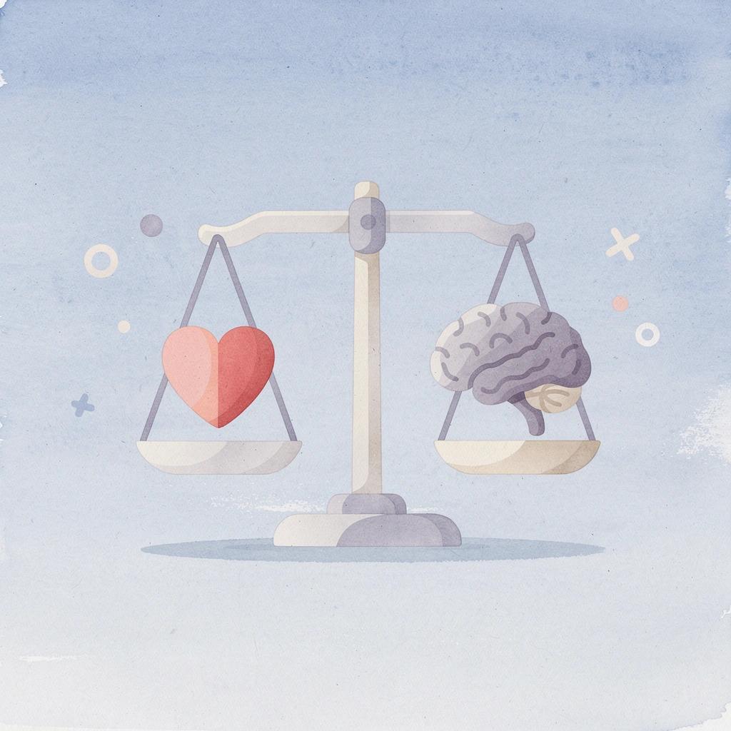 Balance scale showing the trade-off between scaling creators and administrative burden
