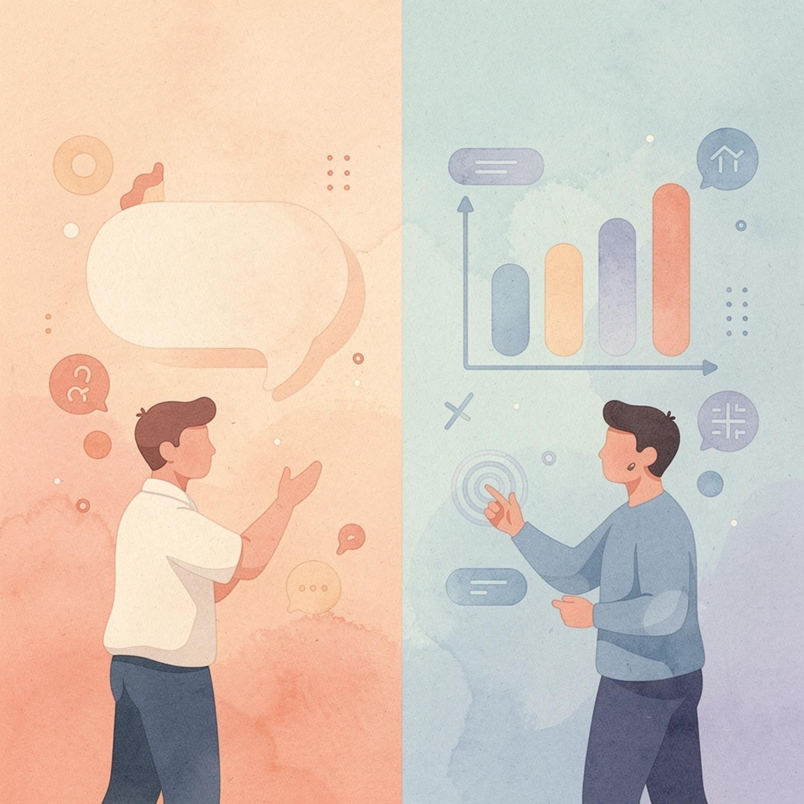 Split scene illustration showing traditional waiting approach versus immediate earning approach