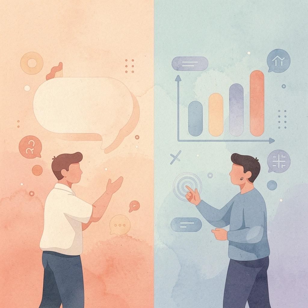 Split scene illustration showing traditional waiting approach versus immediate earning approach