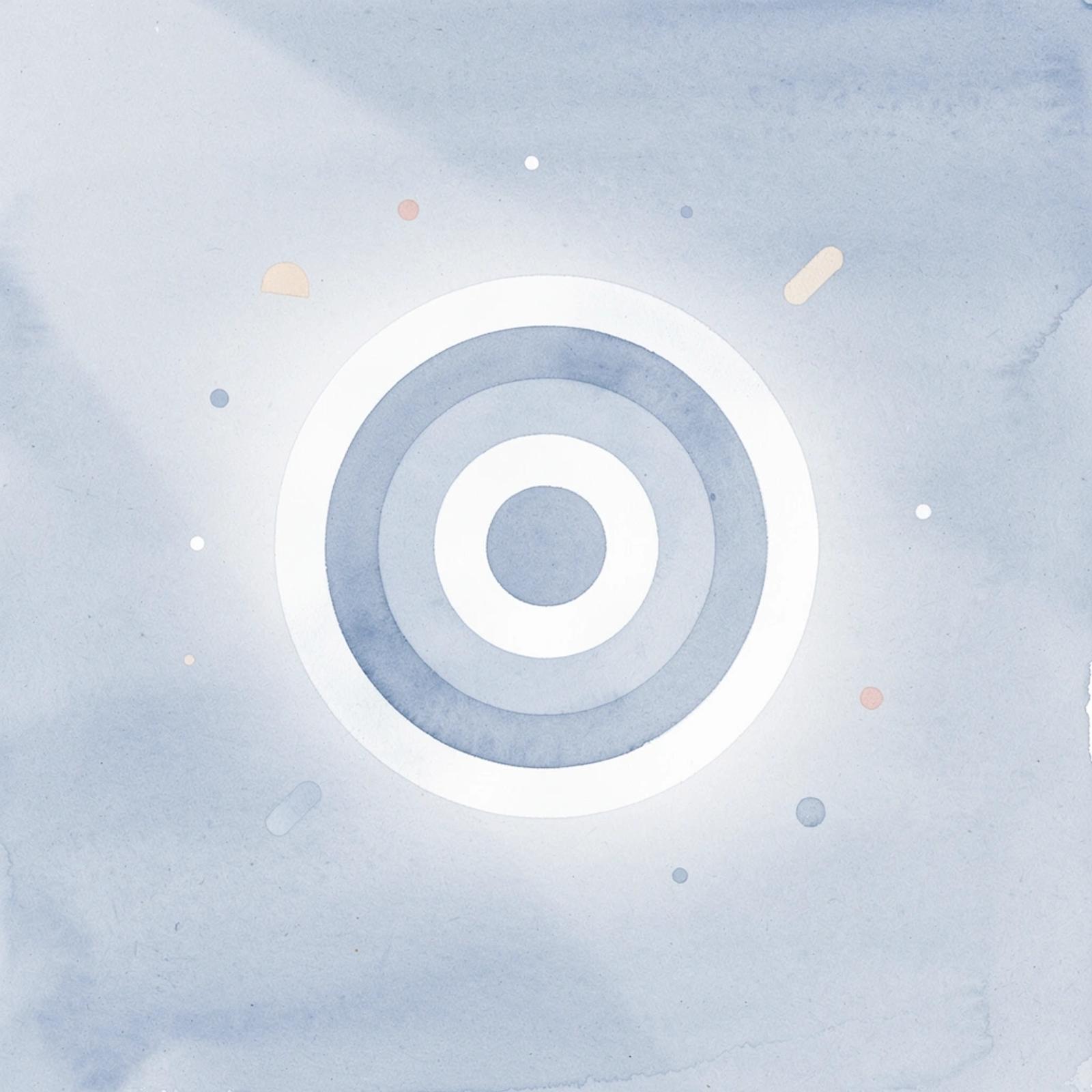 Target icon representing performance-based precision