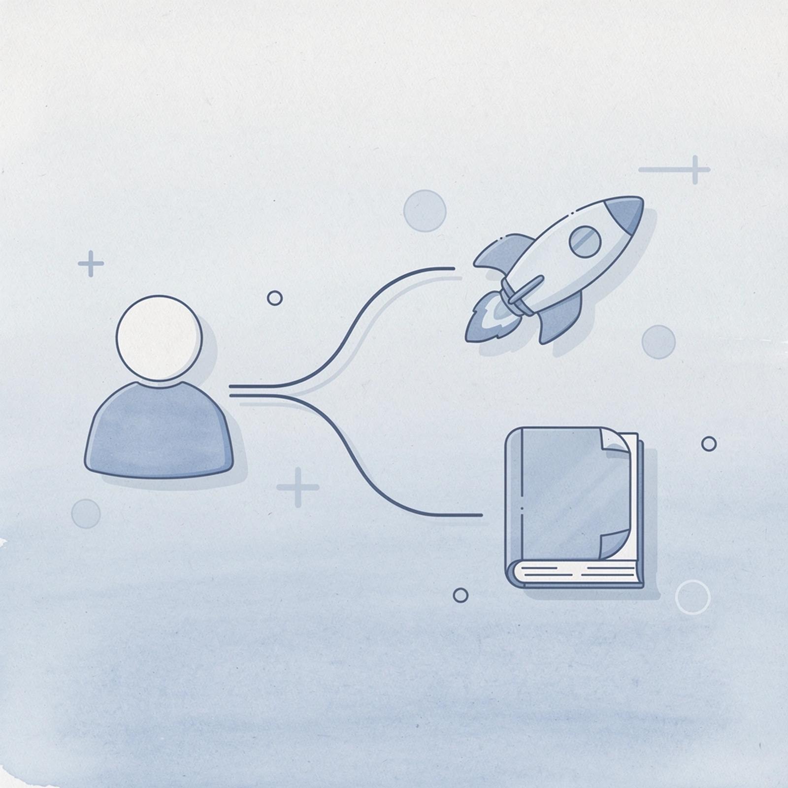 Platform icon splitting into different solution paths