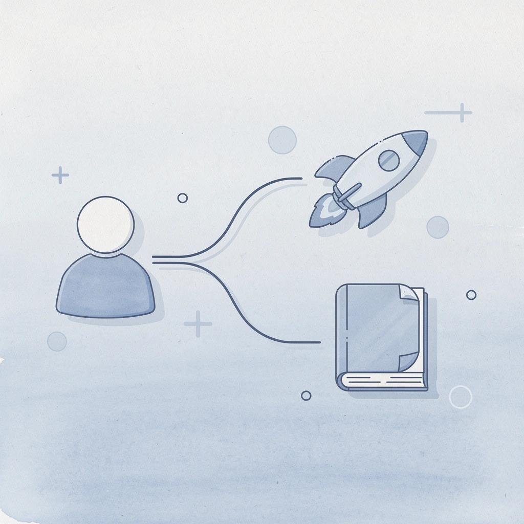 Platform icon splitting into different solution paths