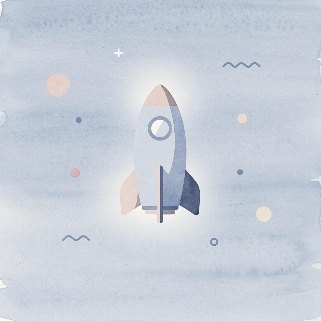 Rocket icon representing business growth and scaling
