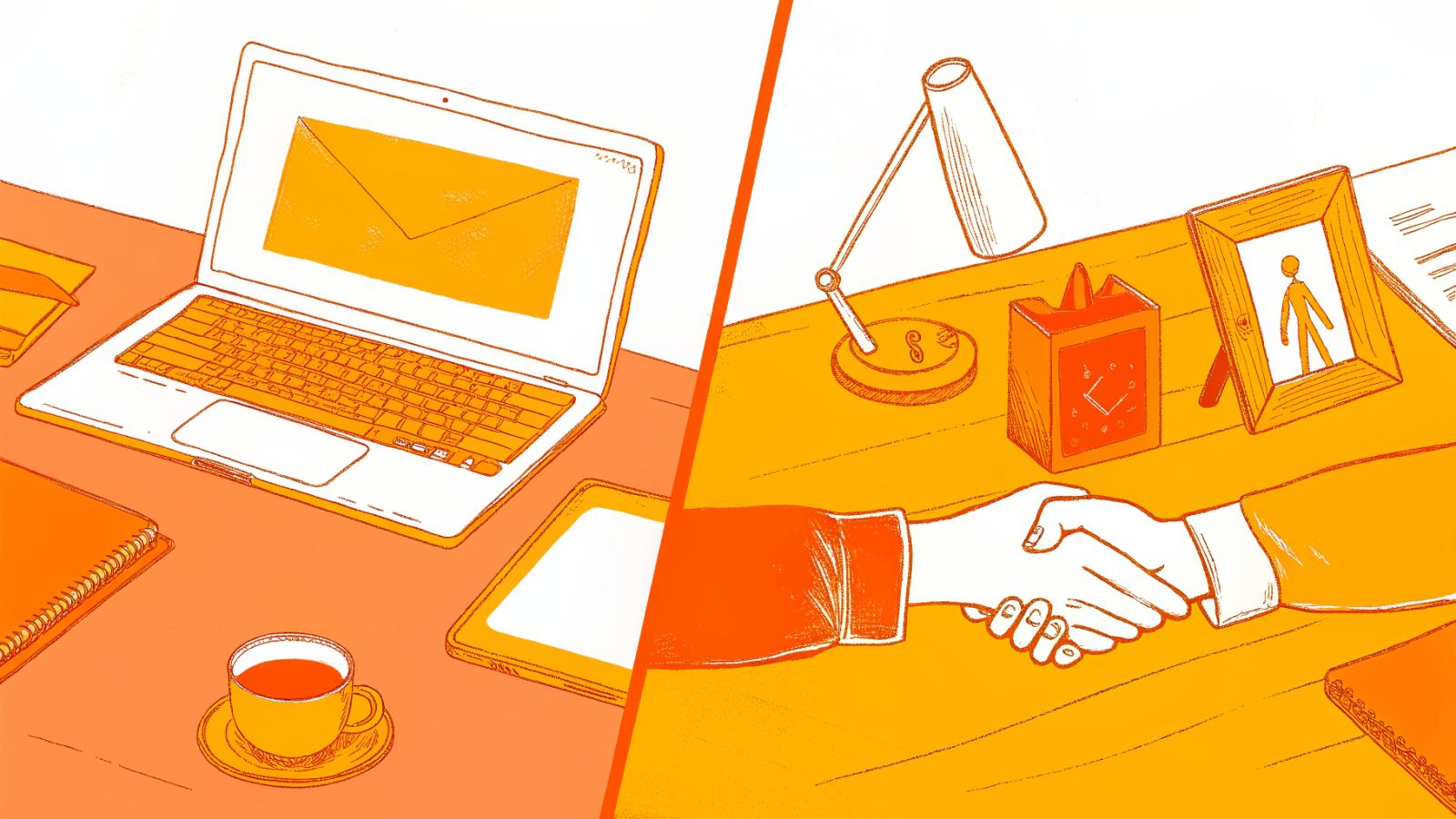 Creator pitch deck ignored beside a laptop while a performance deal connects brand and creator
