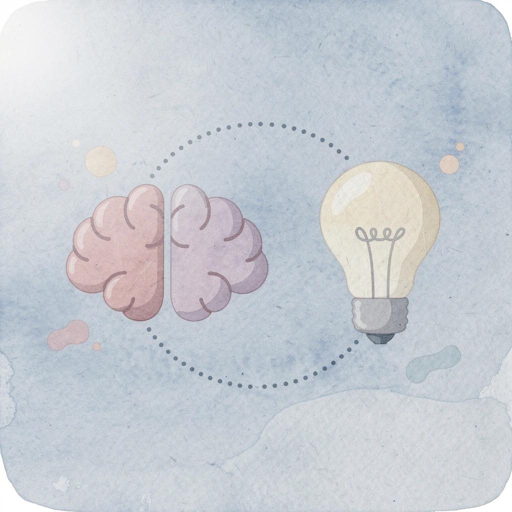 Two icons connected showing audience attention converting to revenue
