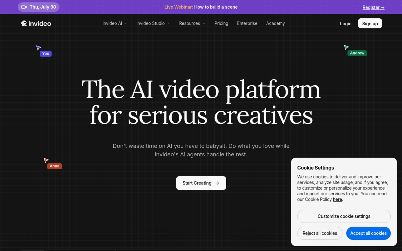 Kapwing Alternatives - invideo best ai assisted