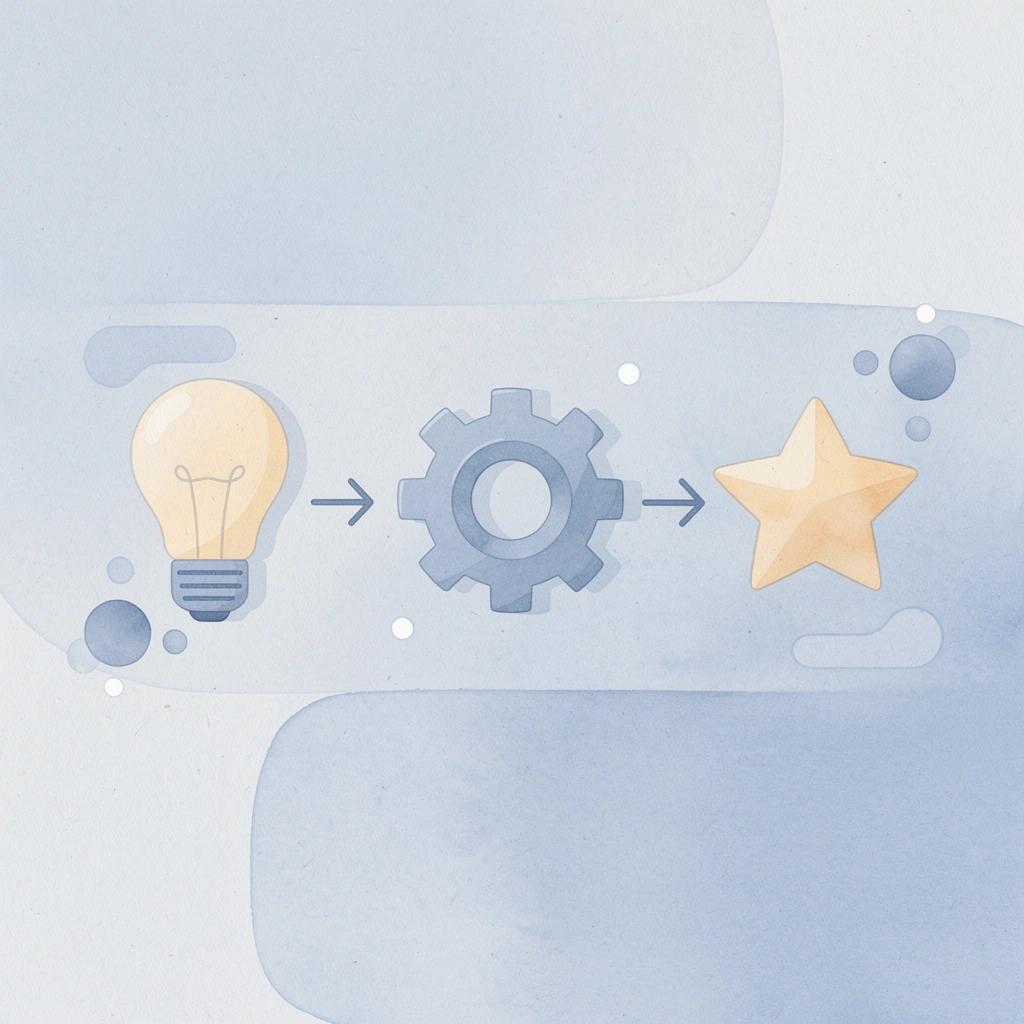 Three icons showing campaign lifecycle: discovery, collaboration, and payment