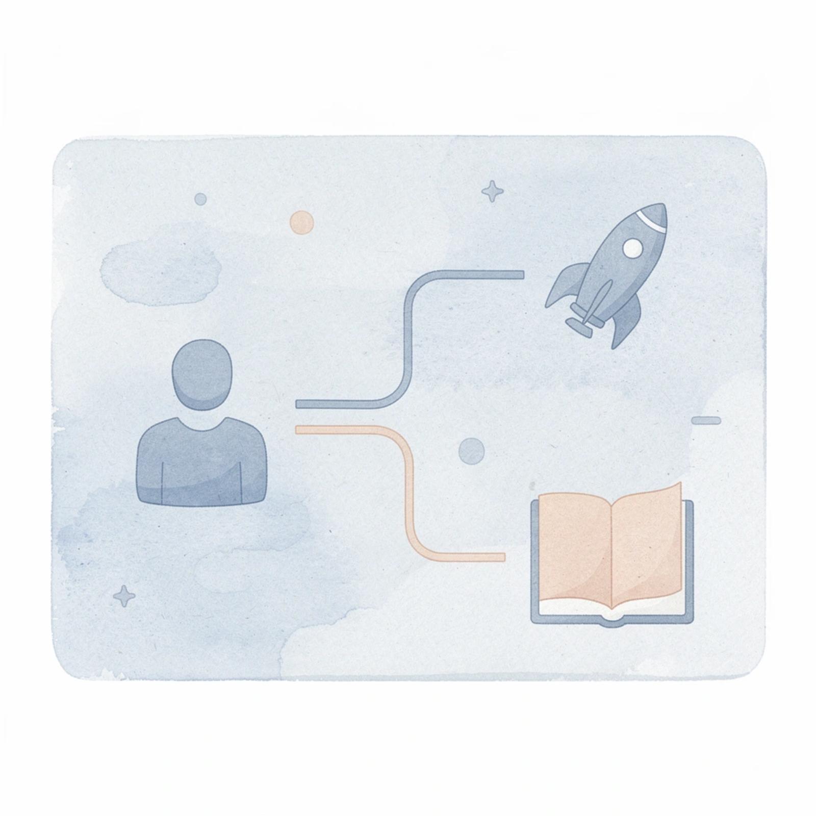 Icon showing business scaling from one to multiple paths