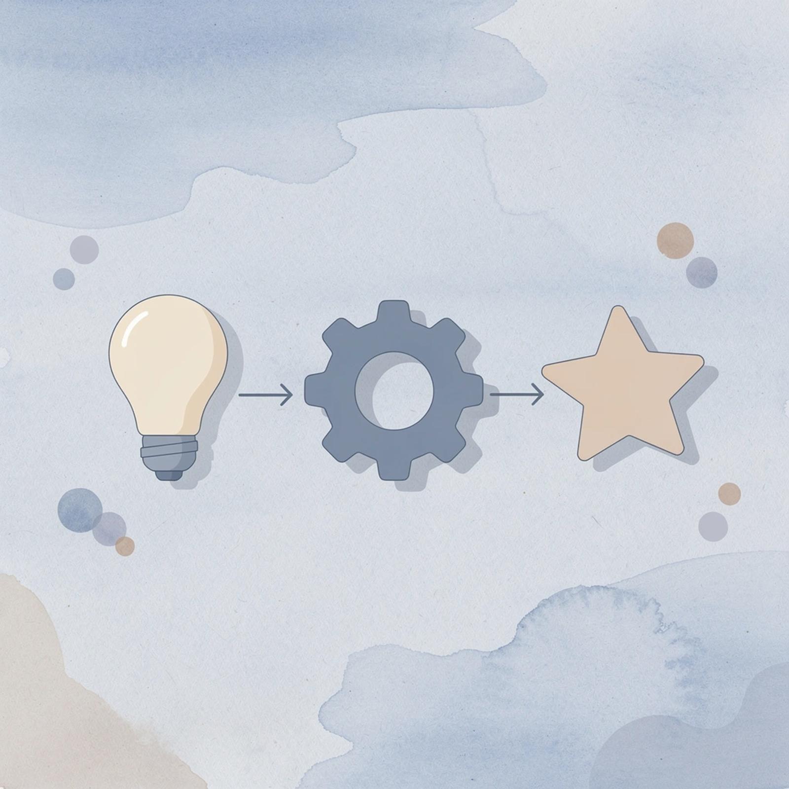 Icons representing finding work, fair pay, and building momentum on UGC platforms
