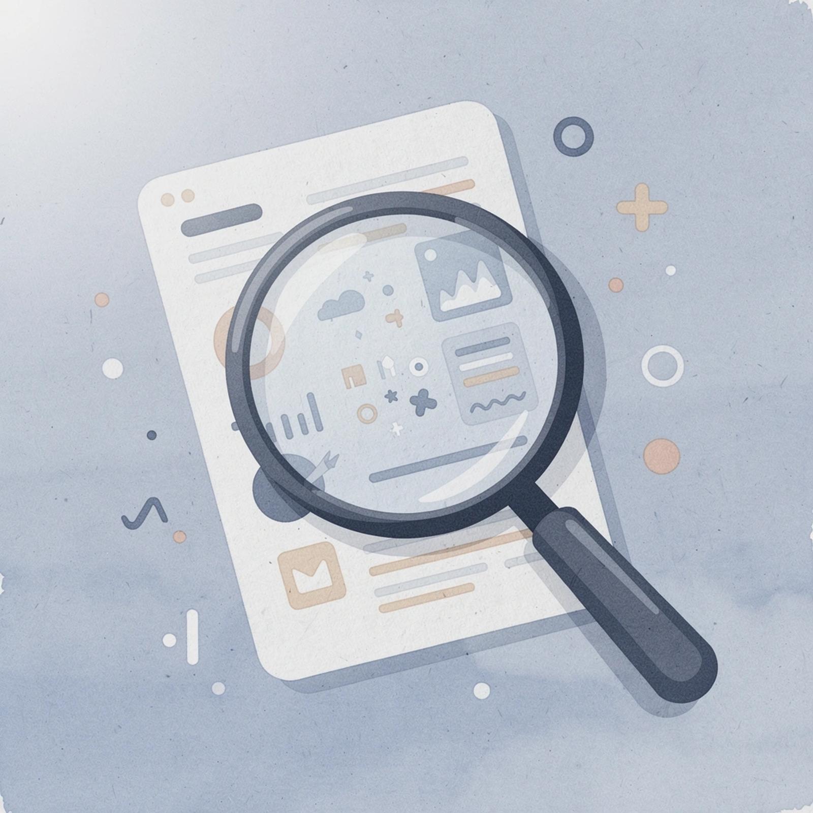 Magnifying glass examining creator profiles representing proper vetting processes