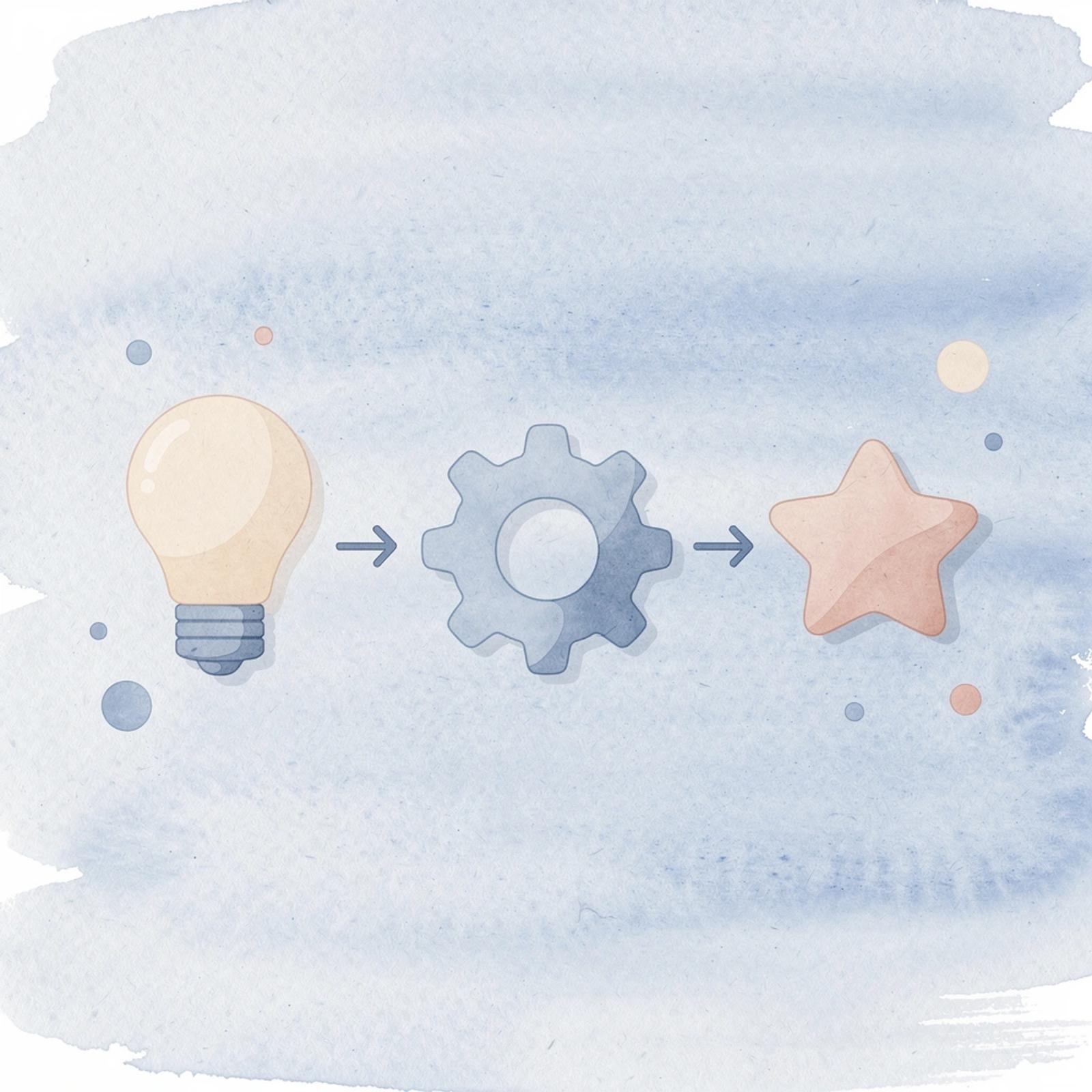 Three icons representing content creation, scheduling, and visibility challenges