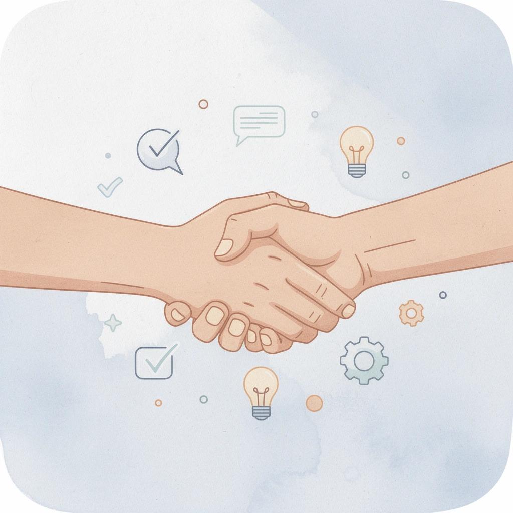 Scene of a creator and brand connecting through a partnership platform