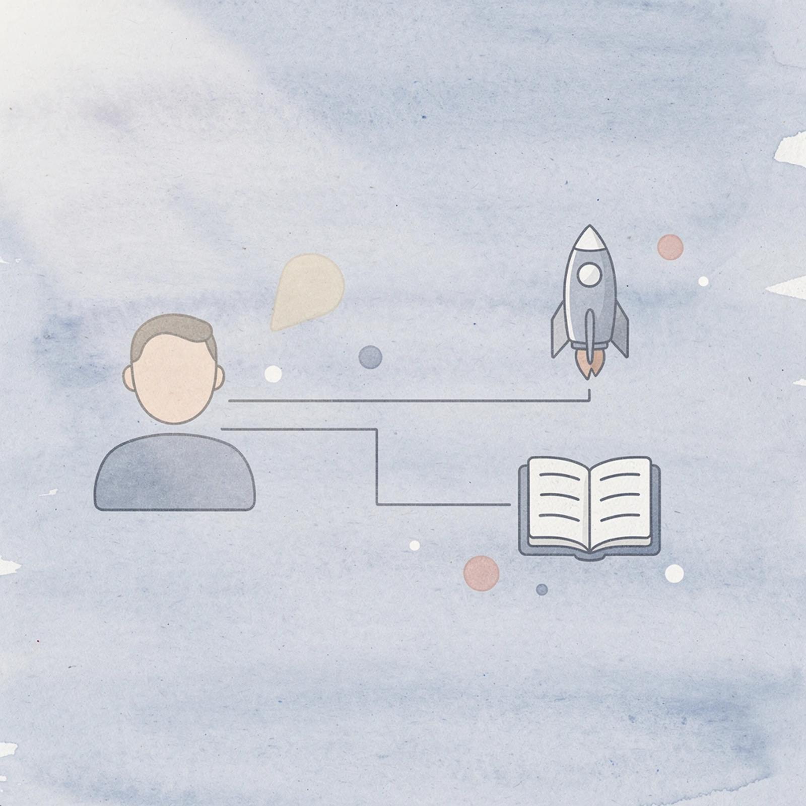 Workflow icon splitting into multiple paths representing scaling creator coordination