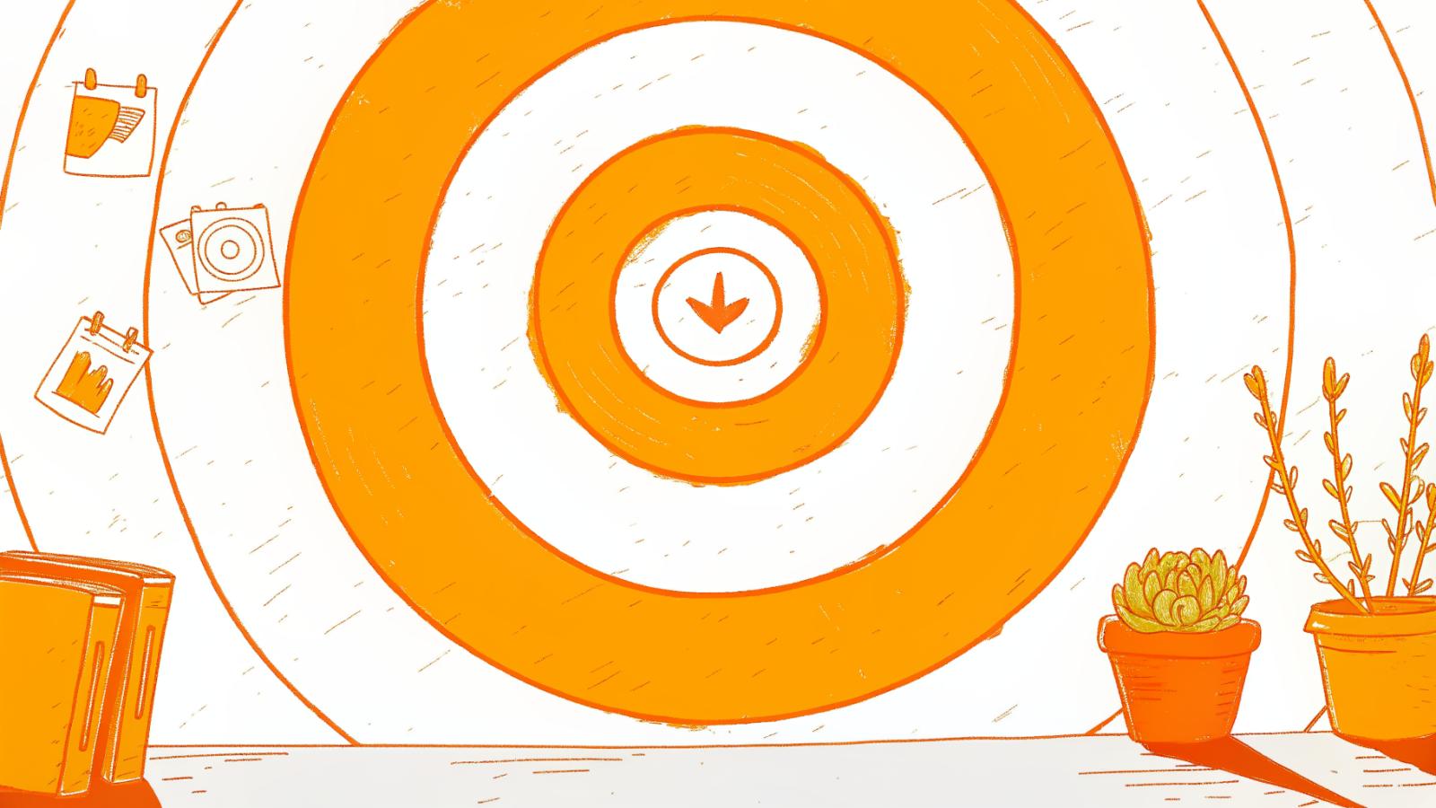 TikTok ranking signals, watch time, completion rate, and shares, circling a bullseye, follower count excluded