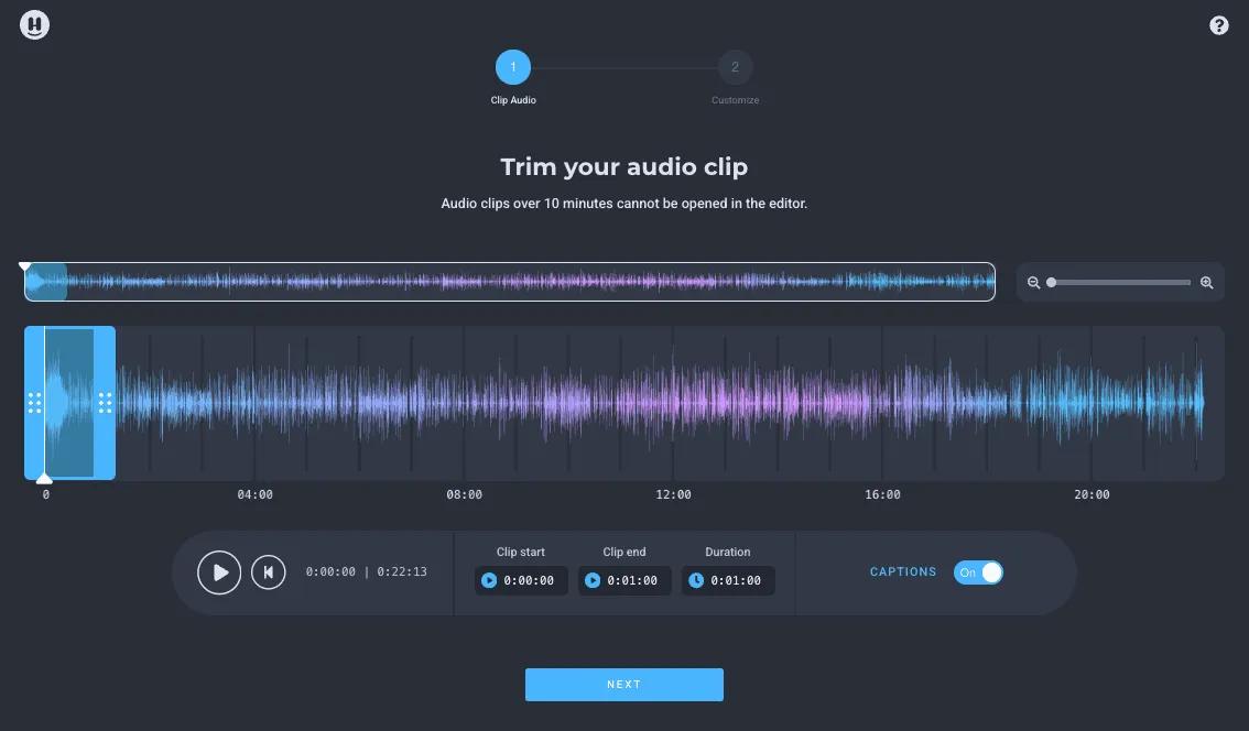 Opus Clip Alternatives - headliner best audio first