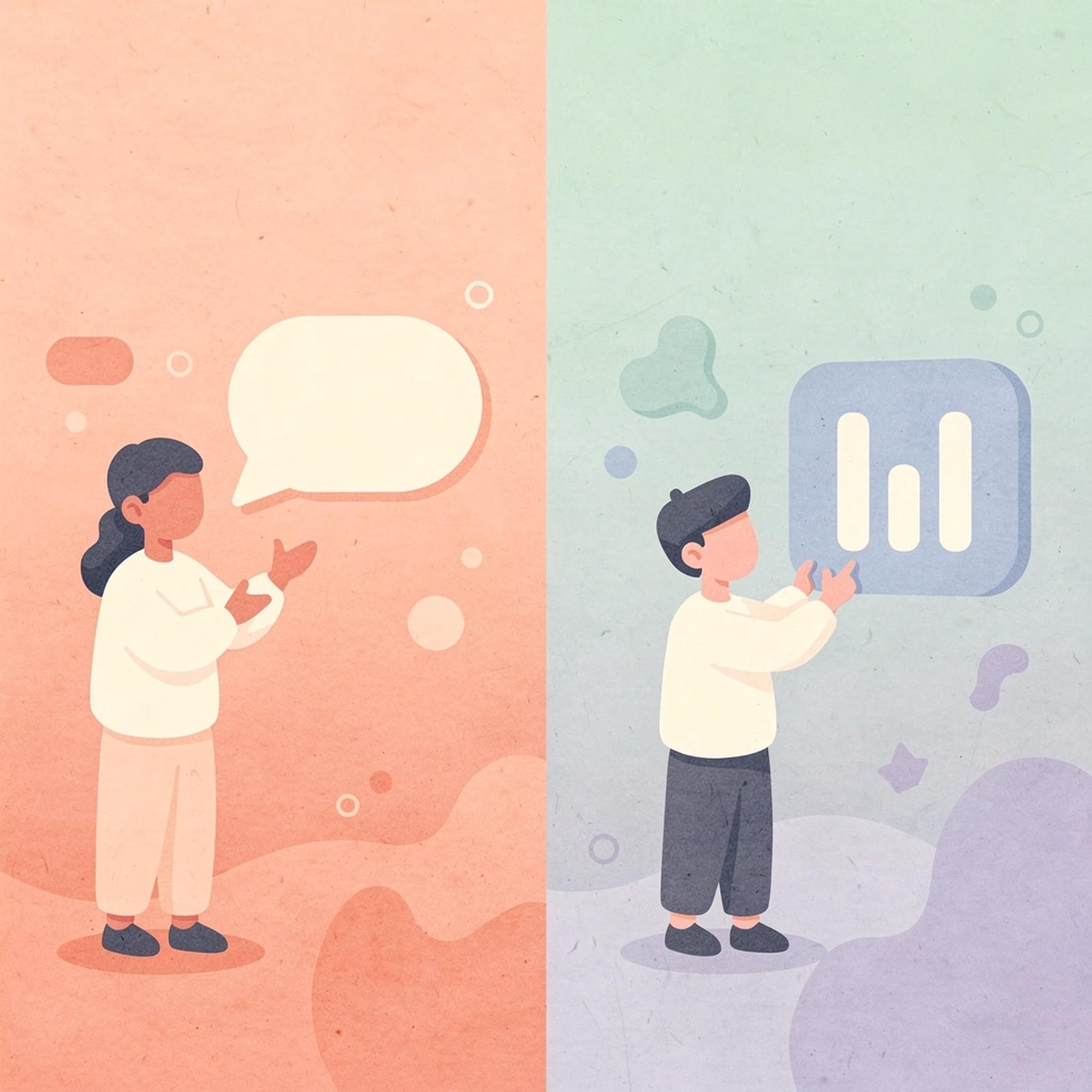 Split scene showing viral chasing versus systematic content creation approaches