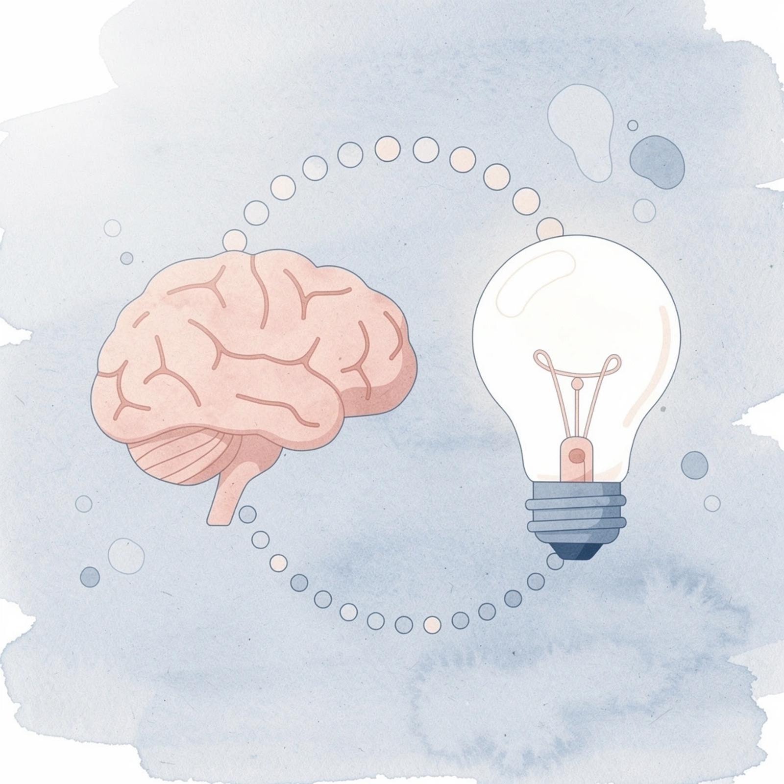 Two icons connected showing brand-creator relationship focus