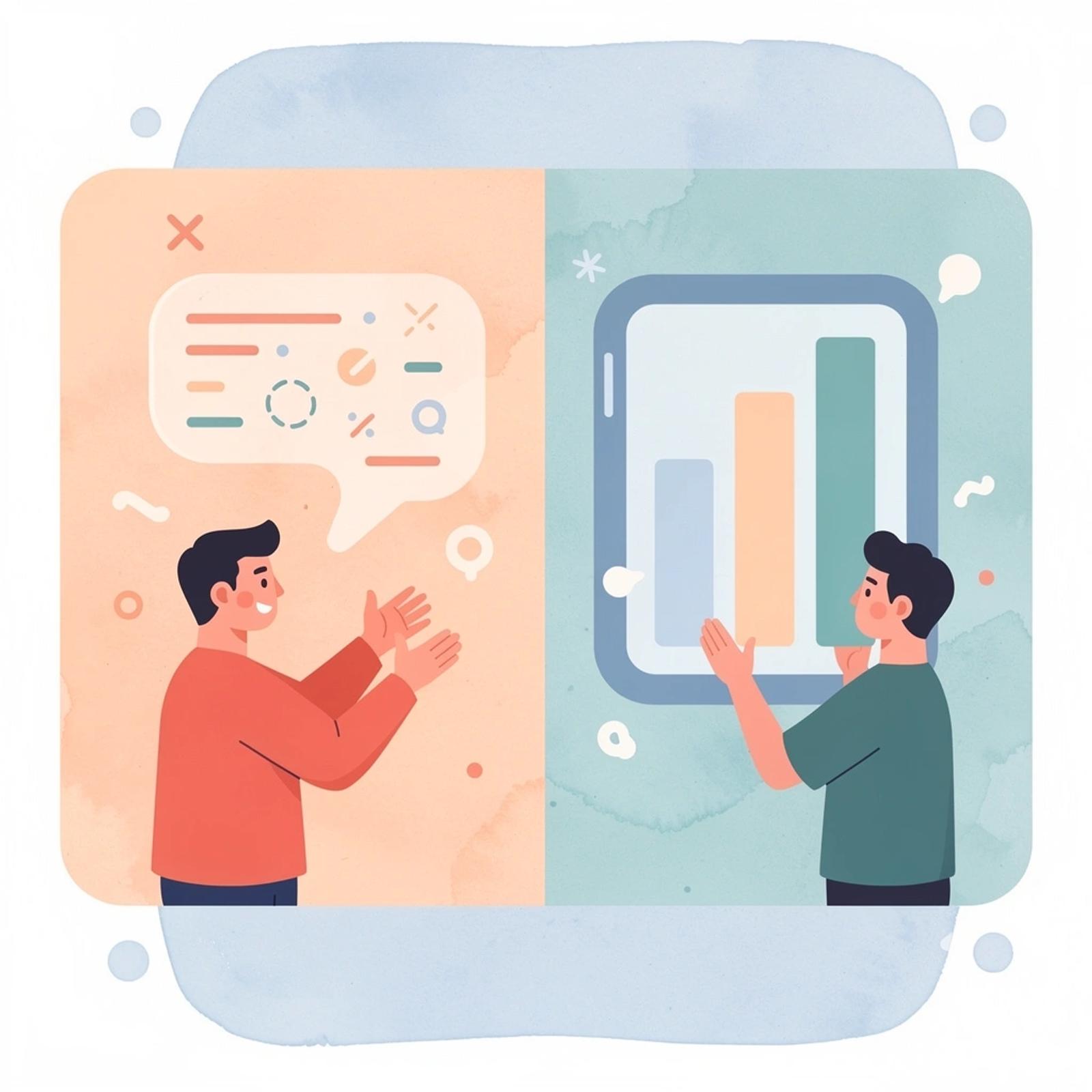 Scene illustration contrasting nano influencer community with micro influencer audience