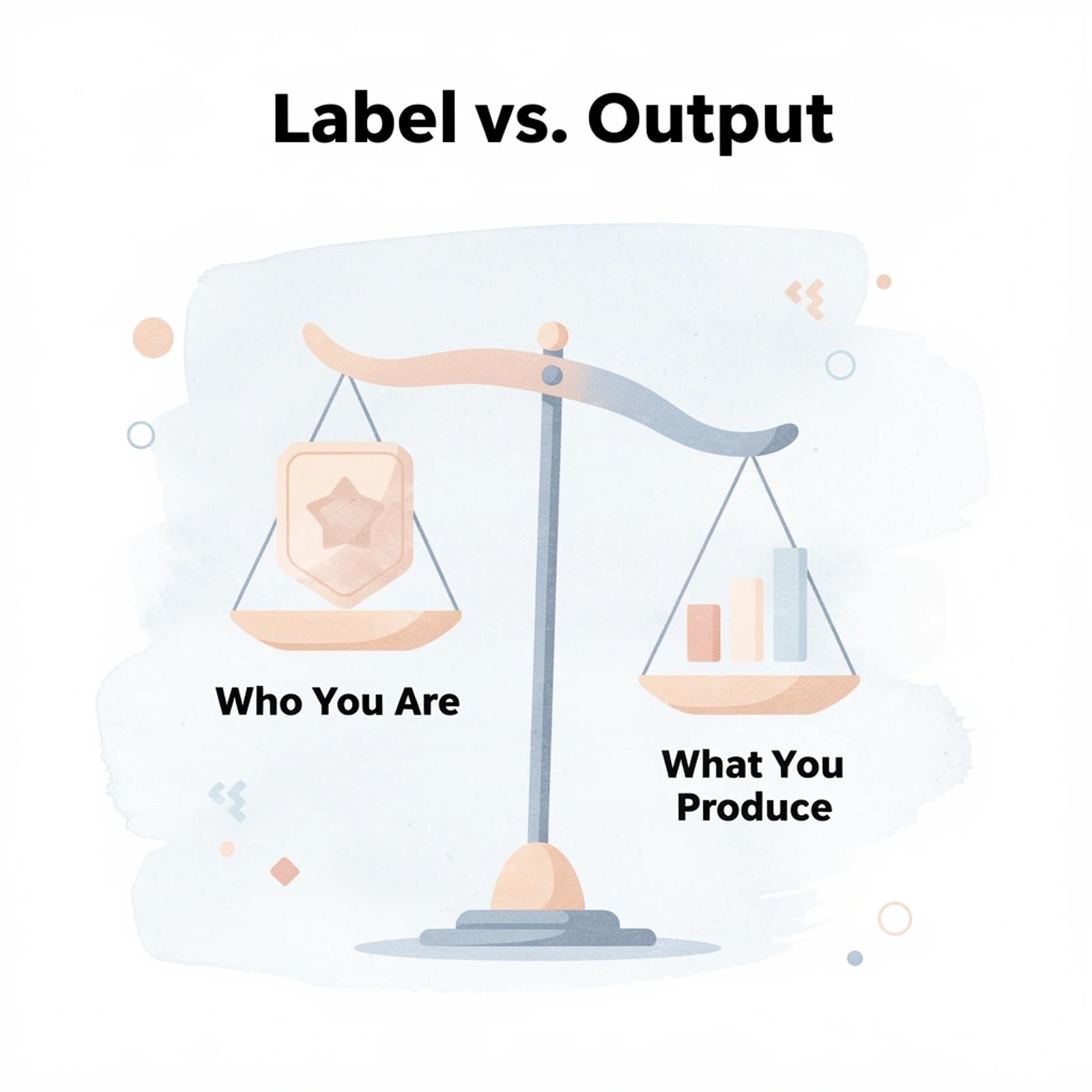 Scale balancing identity labels against measurable output