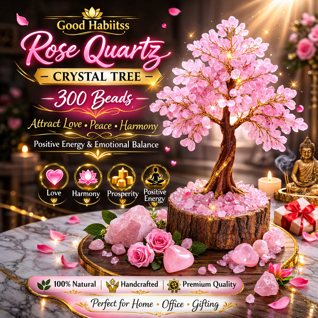 Rose Quartz Crystal Tree – 300 Beads