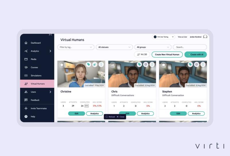 Making Virti’s Virtual Humans Stand Out in 2025 and beyond
