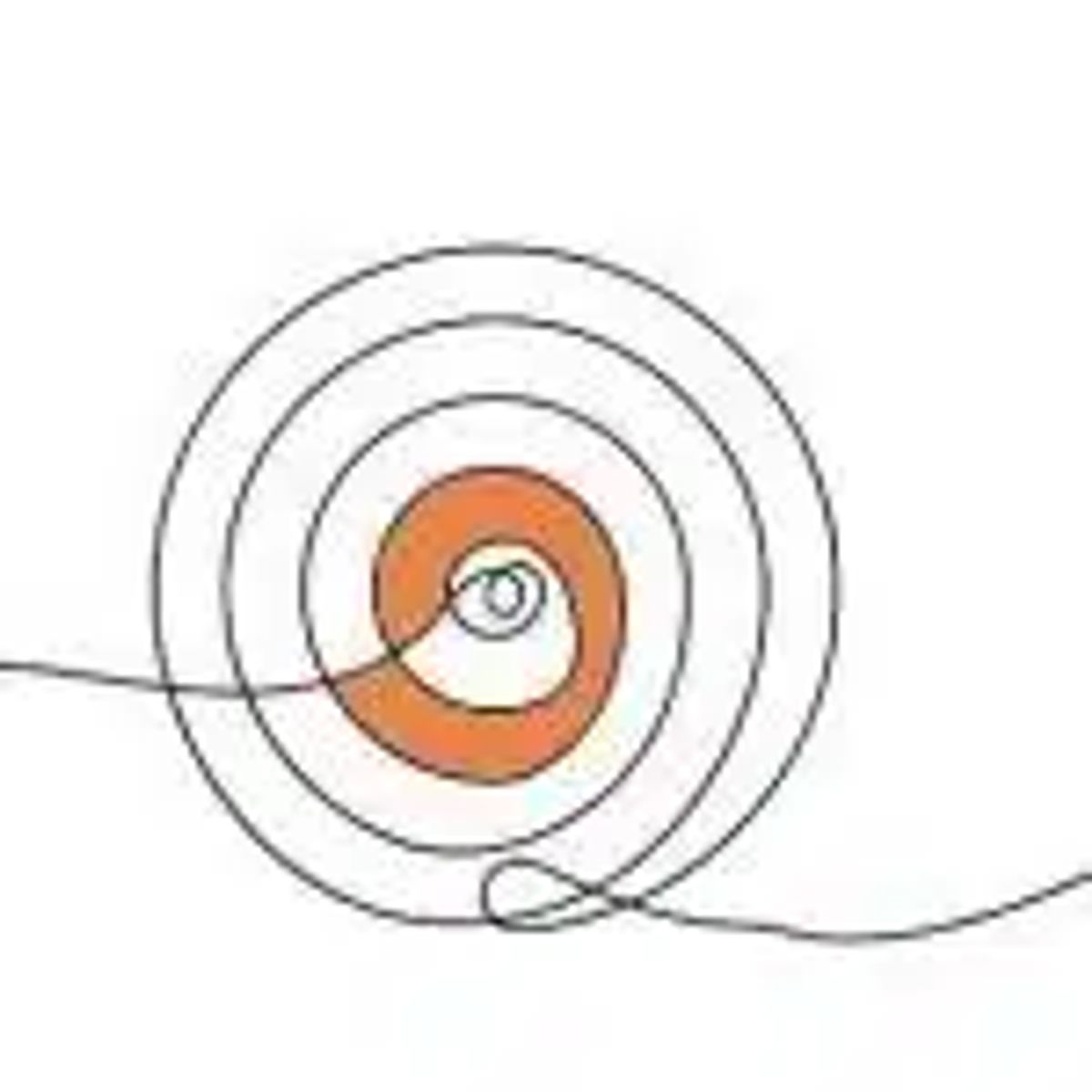 ein Spirale, die für die Hypnose steht