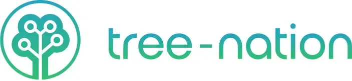 Logo mit zwei Bildern von Tree-Nation