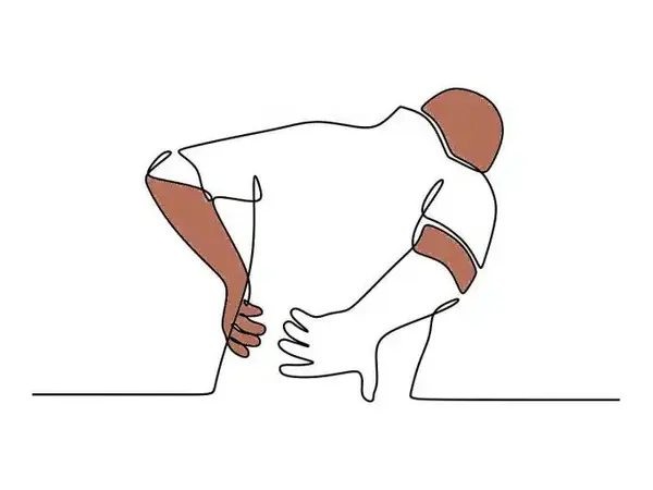 Person mit chronischen Schmerzen