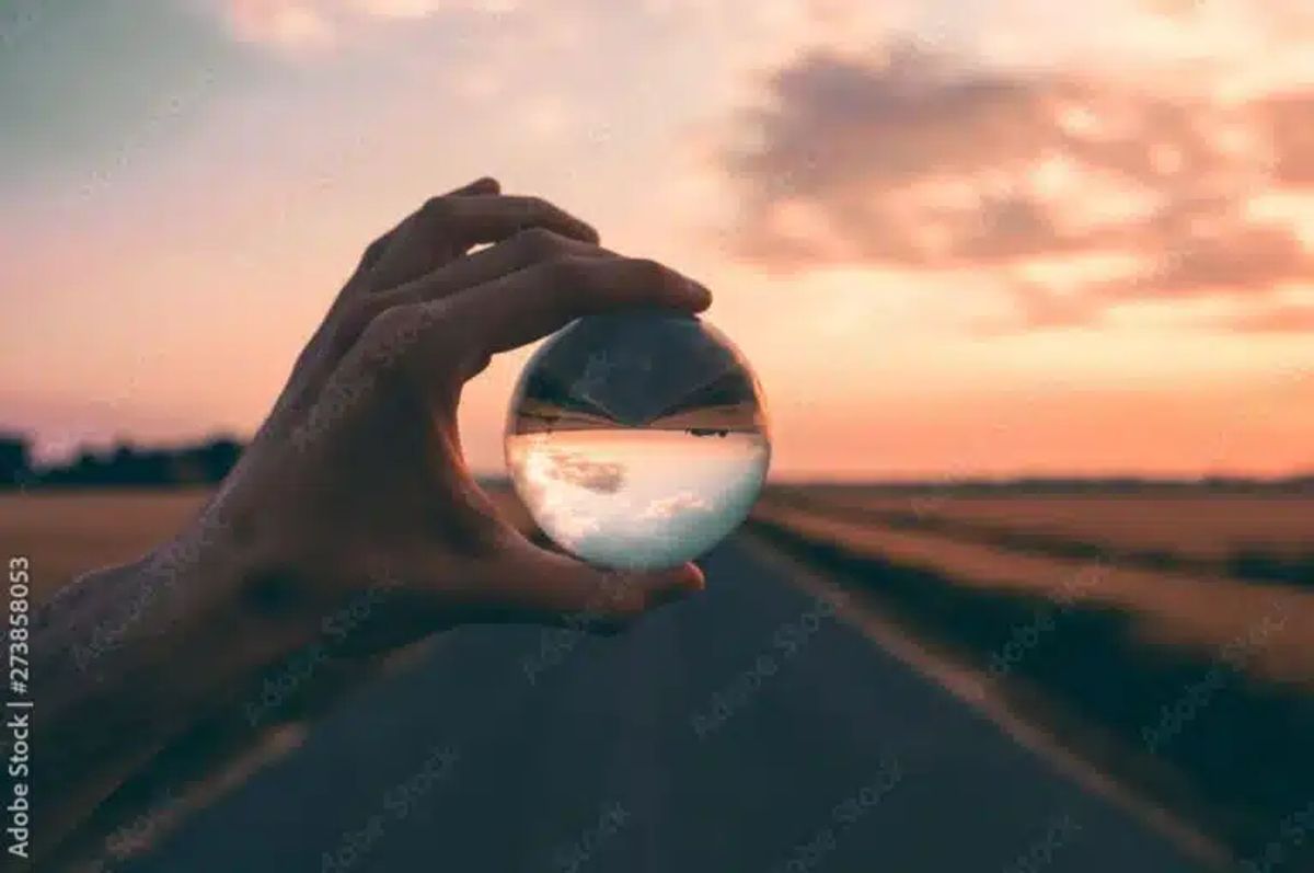 Licht am Horizont als Symbol für einen Ausweg aus dem Stress