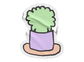 Sticker of a plant.