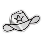 Autocollant d'un chapeau de policier.