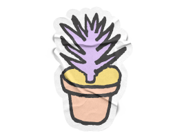 Sticker of a plant.