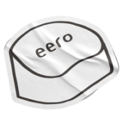 Sticker of an eero router.