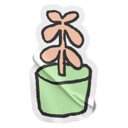 Sticker of a plant.