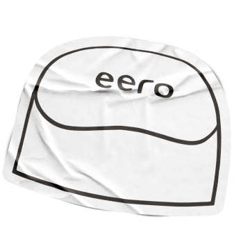 Sticker of an eero router.