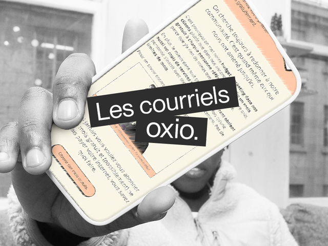 Les courriels d'oxio.