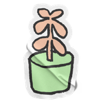 Autocollant d'une plante.