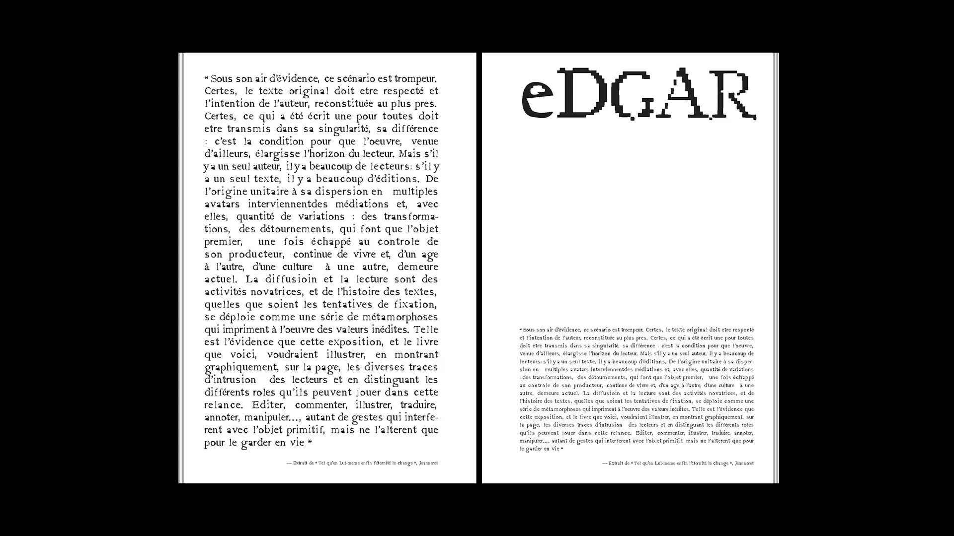 Publication eDGAR, double page