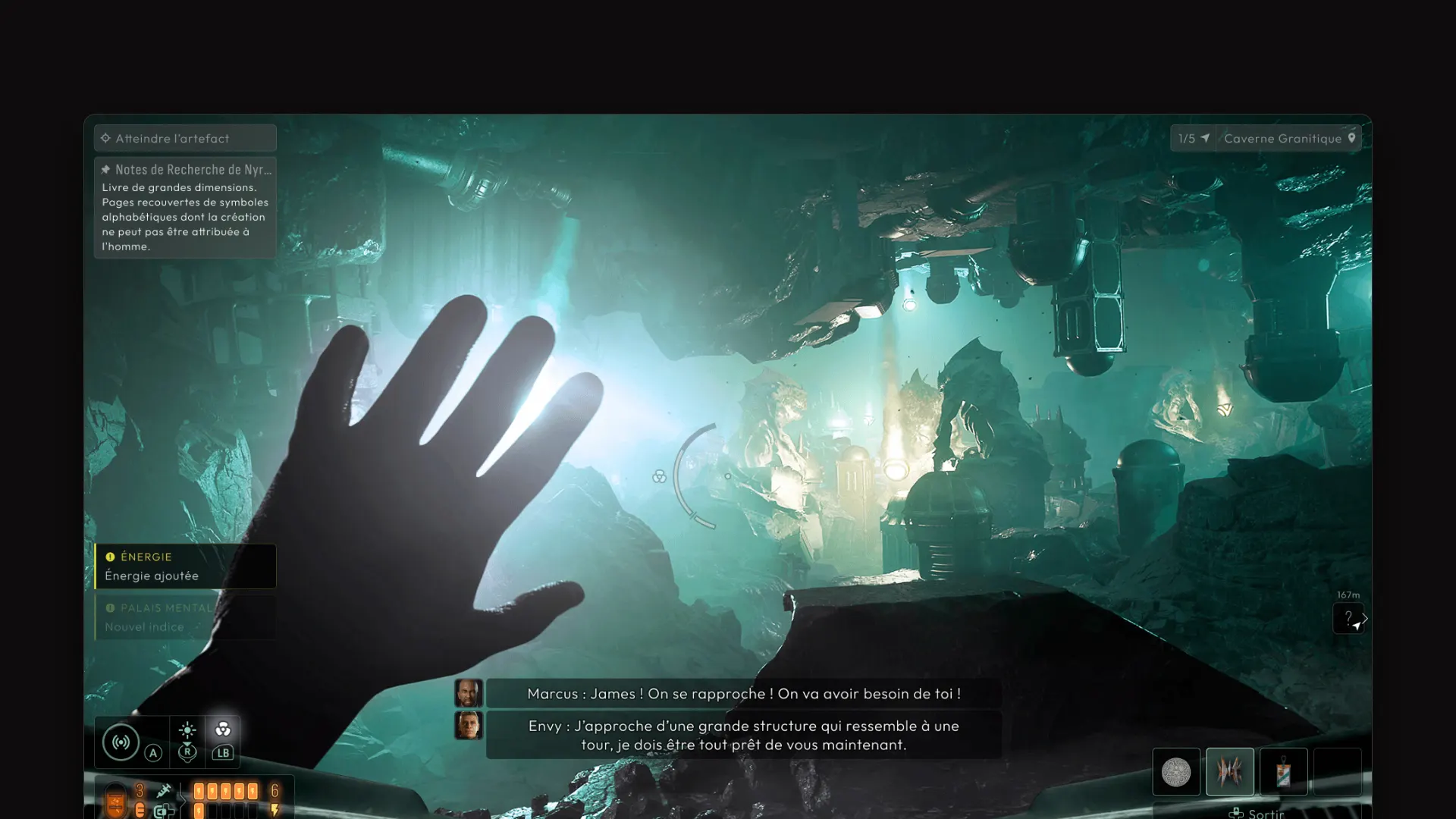 Interface d’exploration dans Cthulhu: The Cosmic Abyss