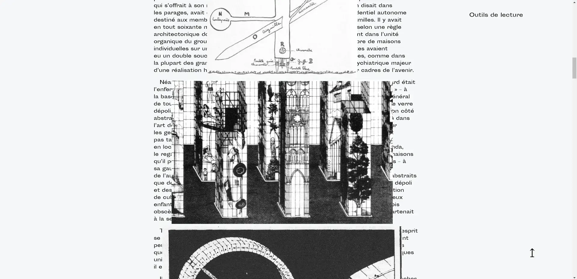 Page de nouvelle illustrée